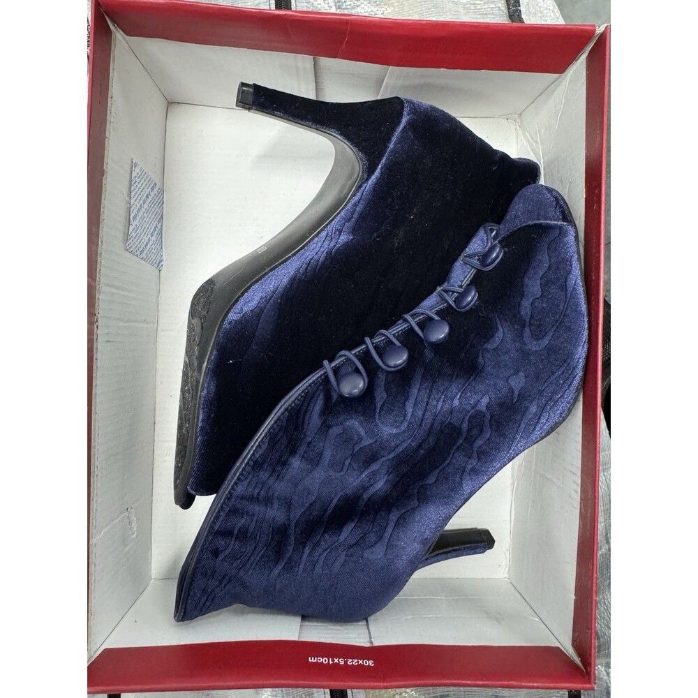 IMPO Women's VASSAR BOOTIES MIDNIGHT BLUE OPEN Toe  Size 8/12 - Picture 9 of 10